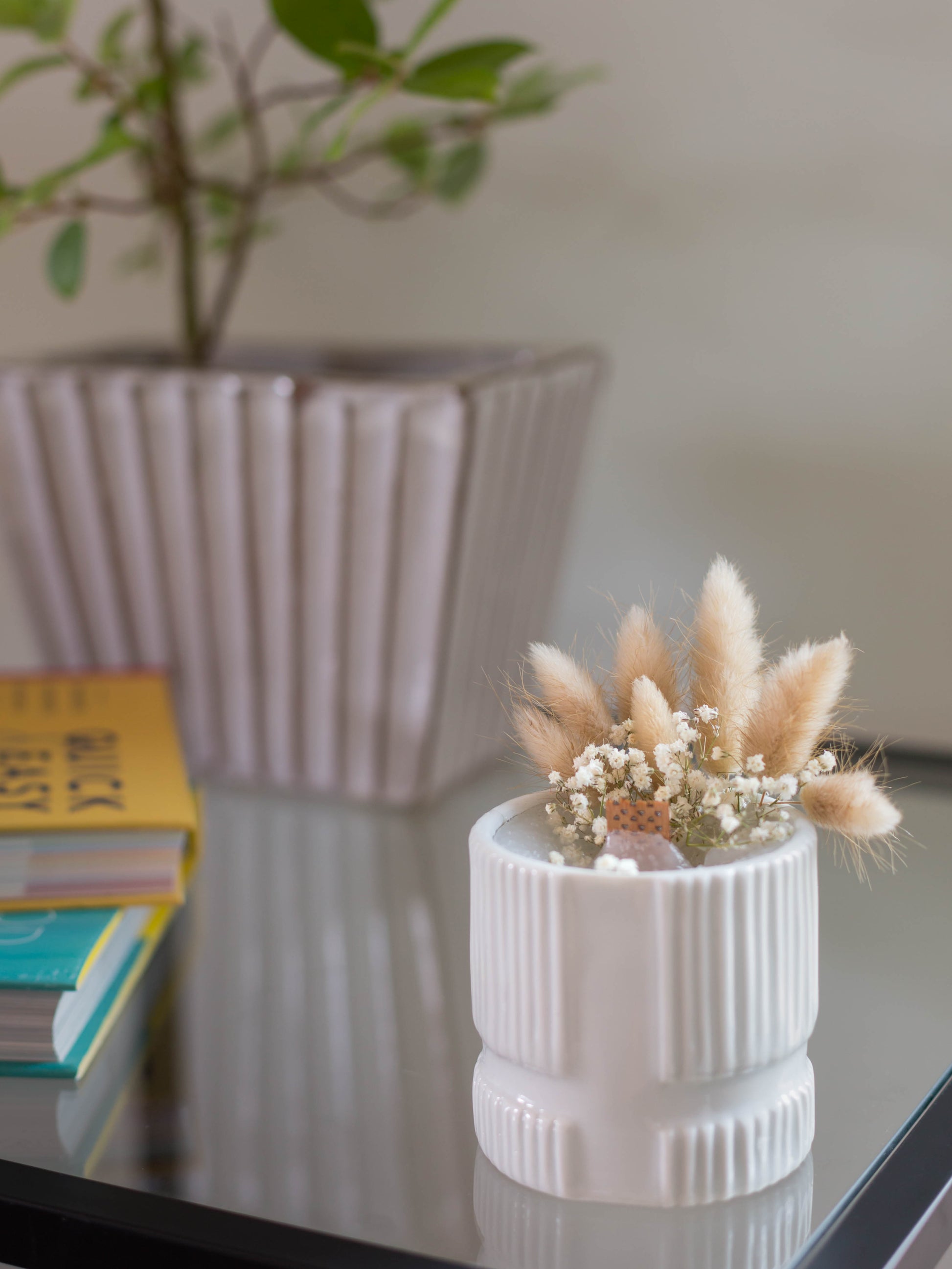 Vasetto Rigato Portacandele