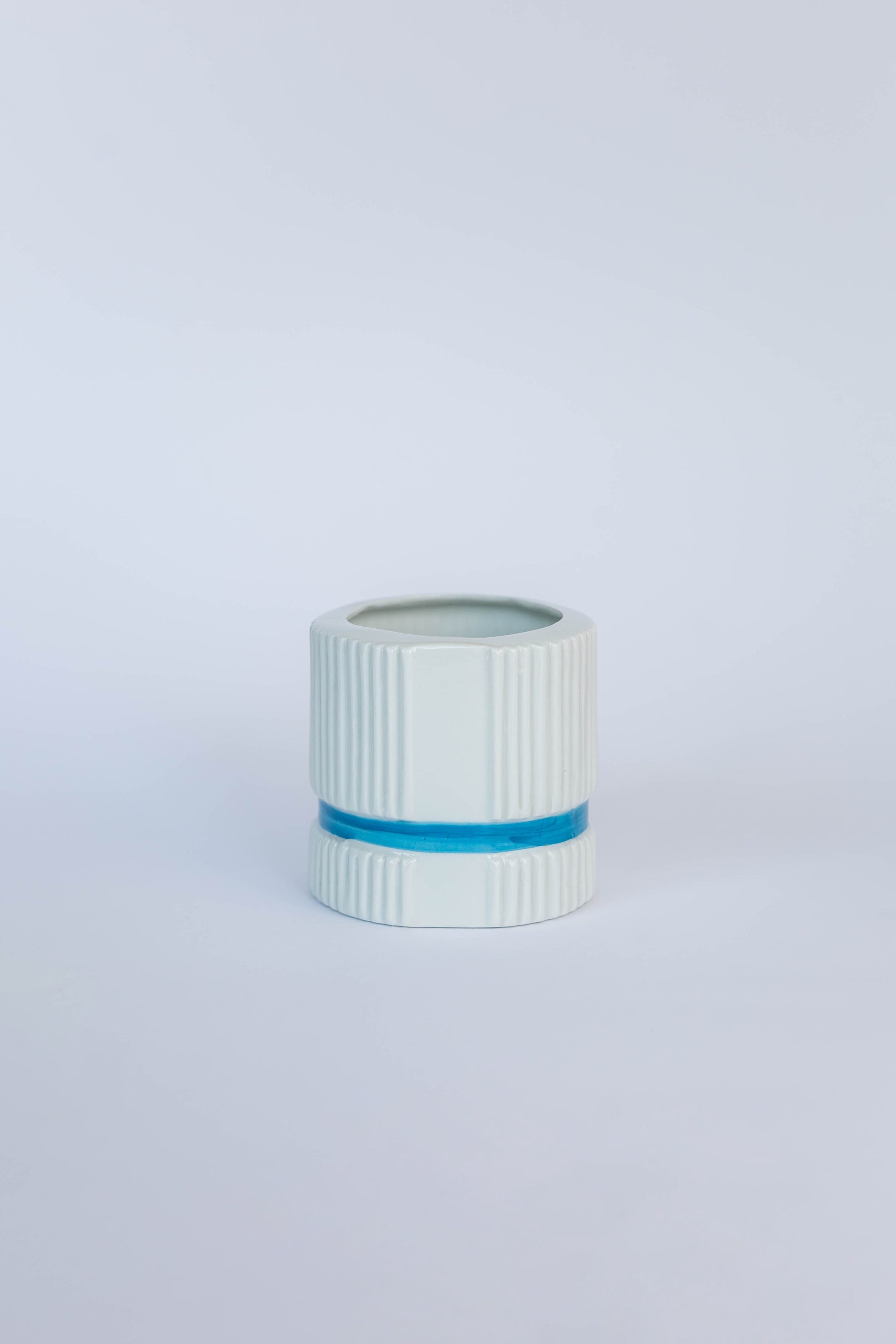 Vasetto Rigato Portacandele