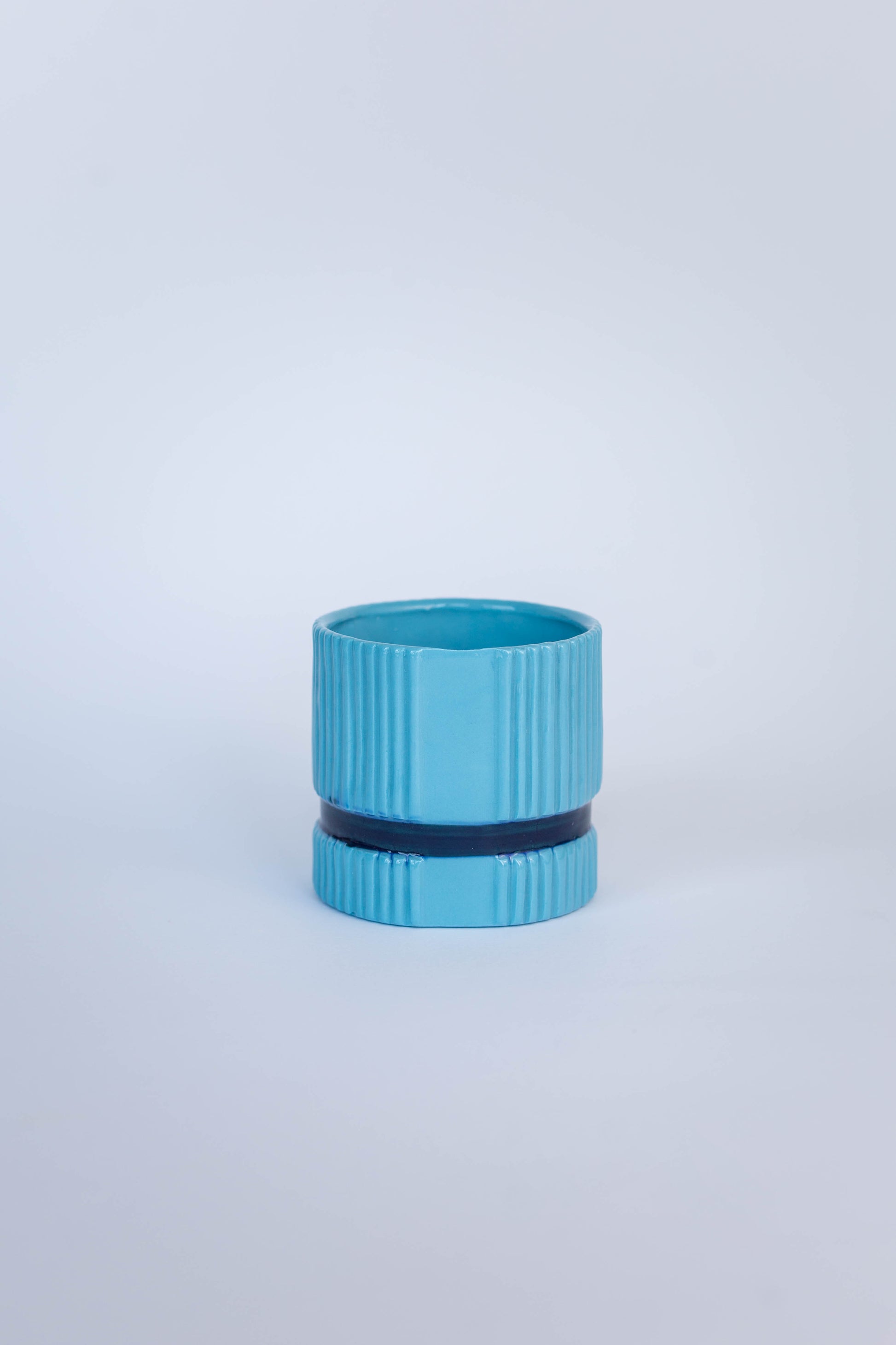 Vasetto Rigato Portacandele