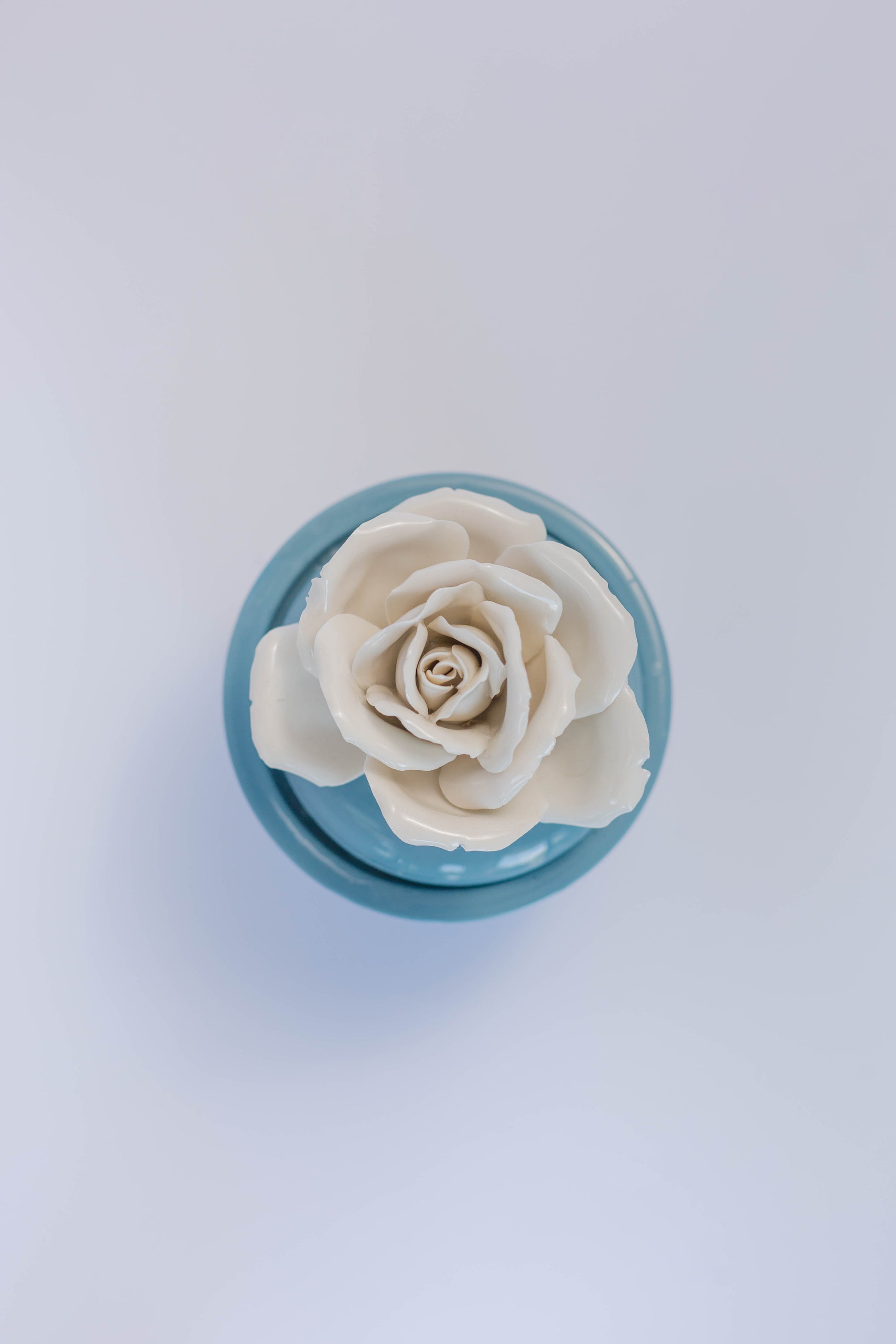 Portacandele con Fiore Capodimonte